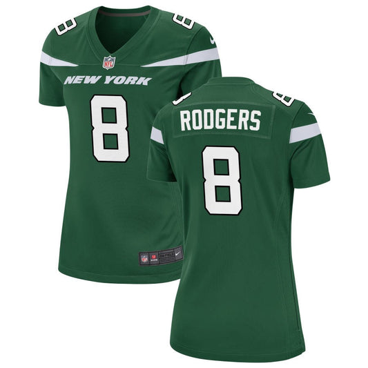 Aaron Rodgers New York Jets Nike Women's Game Jersey - Gotham Green