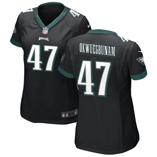 Albert Okwuegbunam Philadelphia Eagles Nike Women's Alternate Game Jersey - Black