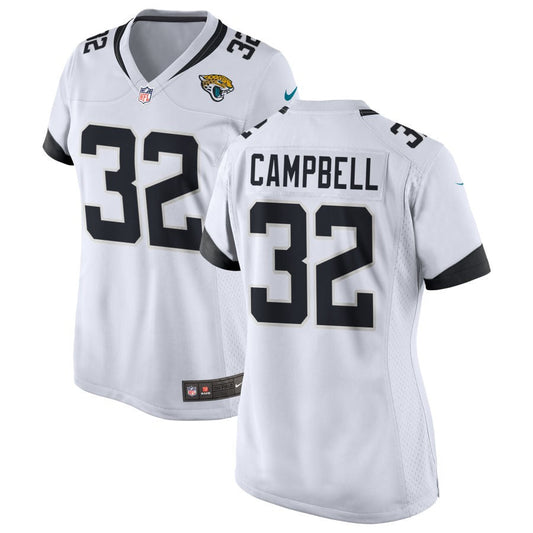 Tyson Campbell Jacksonville Jaguars Nike Women's Game Jersey - White