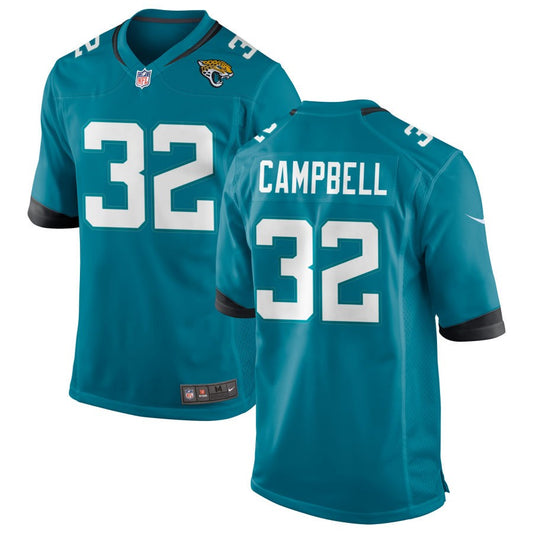 Tyson Campbell Jacksonville Jaguars Nike Alternate Game Jersey - Teal