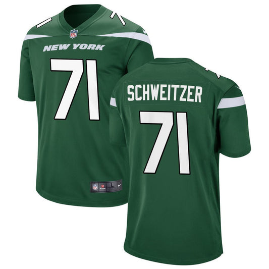 Wes Schweitzer New York Jets Nike Youth Game Jersey - Gotham Green