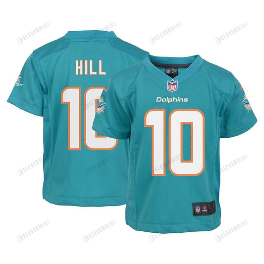 Tyreek Hill 10 Miami Dolphins Toddler Game Jersey - Aqua