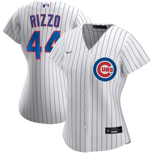 Womens Chicago Cubs Anthony Rizzo Cool Base Replica Jersey White