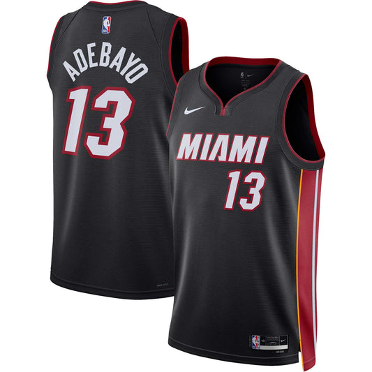 Bam Adebayo Miami Heat Nike Unisex Swingman Jersey - Association Edition - Black