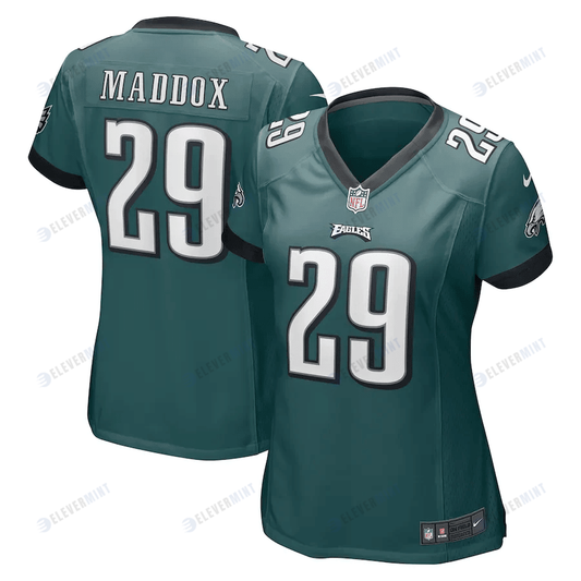 Avonte Maddox 29 Philadelphia Eagles Women's Game Jersey - Midnight Green