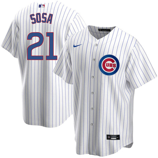 Youth Chicago Cubs Sammy Sosa Replica Home Jersey - White