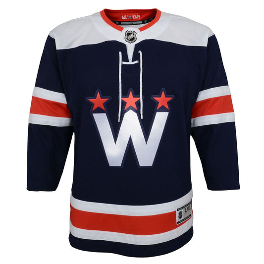 Boys' Grade School  Outerstuff Capitals 2020/21 Alternate Premier Jerseys - Navy