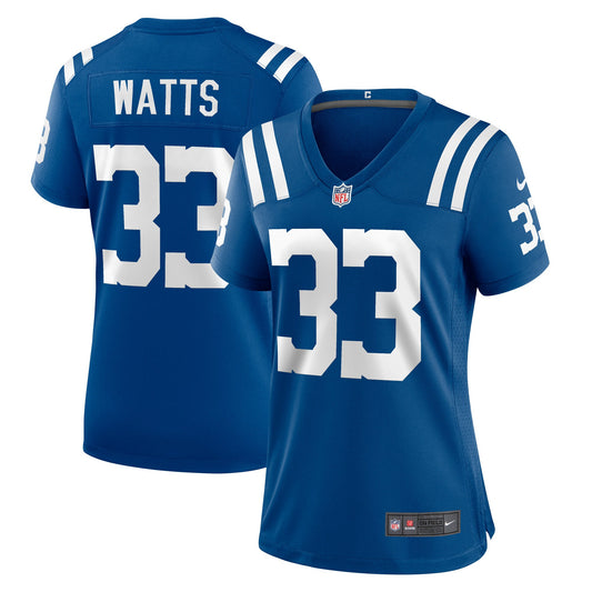 Armani Watts Indianapolis Colts Nike Women's Player Game Jersey - Royal