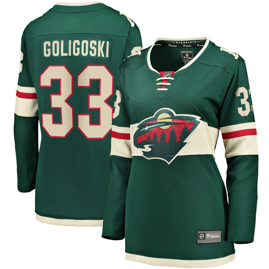 Alex Goligoski Minnesota Wild Fanatics Branded Women's Home Breakaway Player Jersey - Green