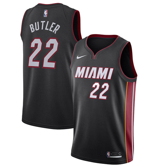 Youth Miami Heat Jimmy Butler Icon Edition Jersey - Black