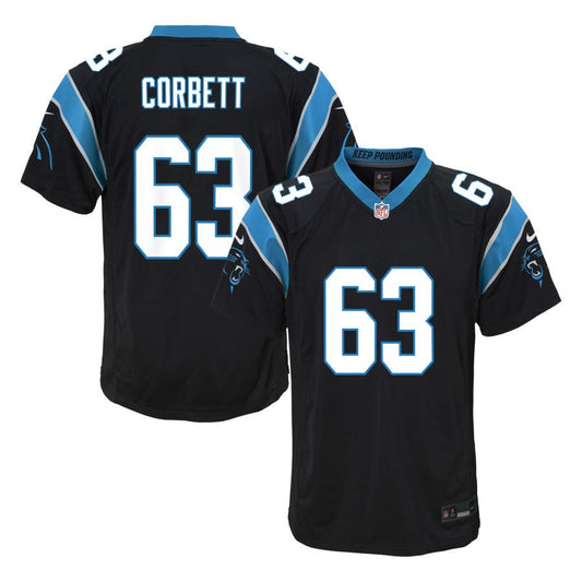 Austin Corbett  Carolina Panthers Nike Youth Game Jersey - Black