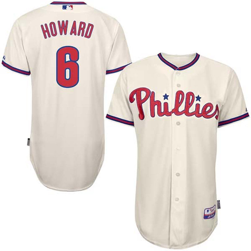 Youth Philadelphia Phillies Ryan Howard Replica Alternate Jersey - Cream