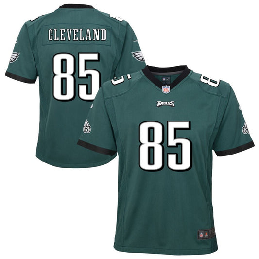 Tyrie Cleveland Philadelphia Eagles Nike Youth Team Game Jersey - Midnight Green