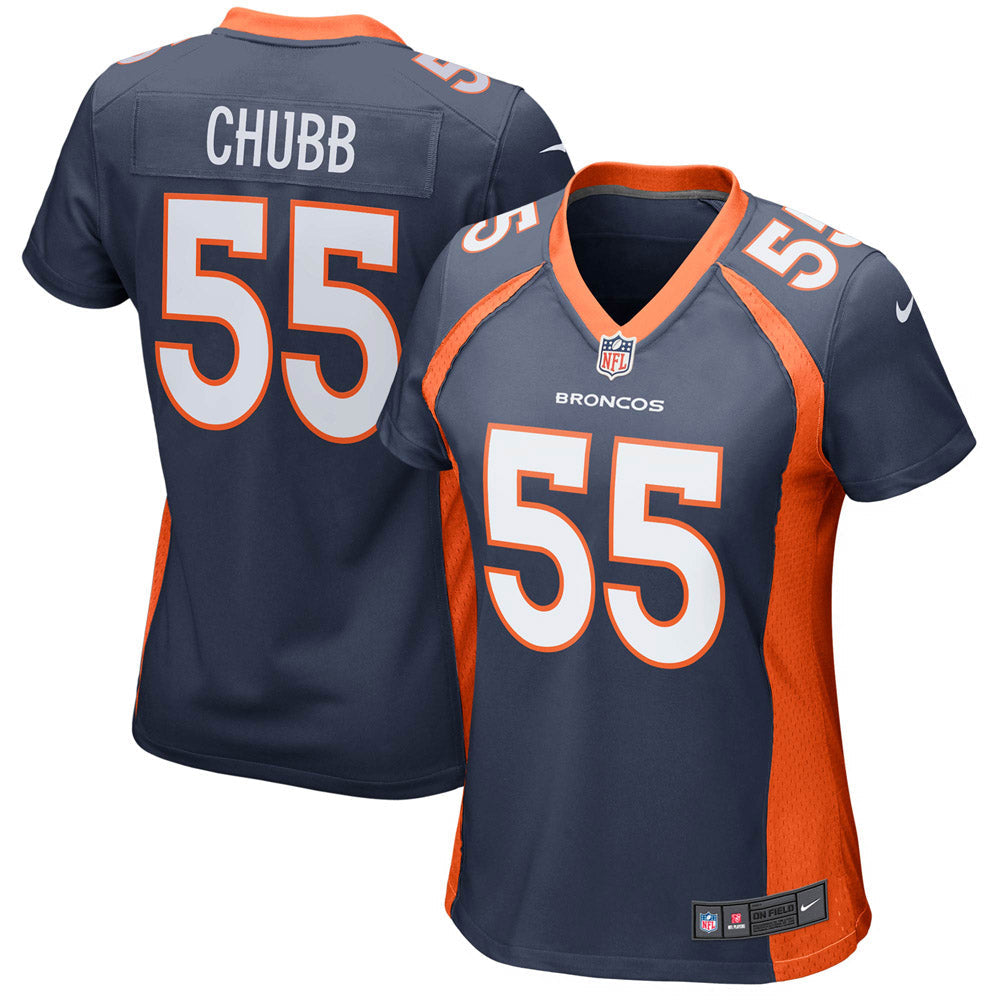 Women's Denver Broncos Bradley Chubb Game Jersey Navy