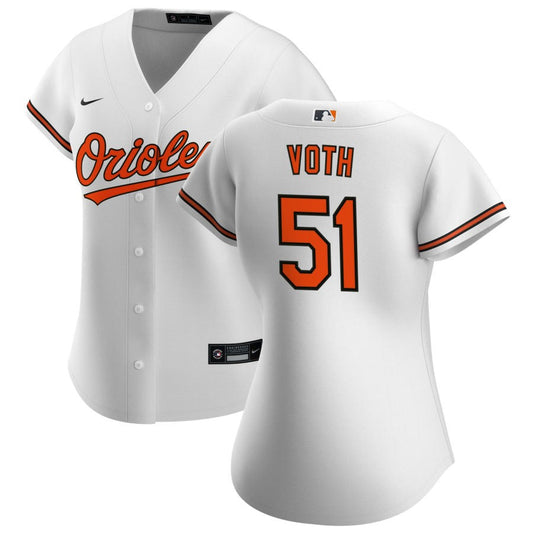 Austin Voth Baltimore Orioles Nike Women's Home Replica Jersey - White