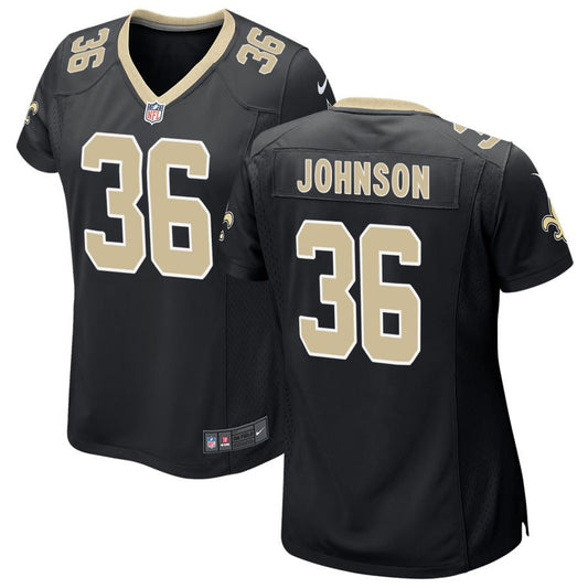 Anthony Johnson New Orleans Saints Nike Women's Game Jersey - Black