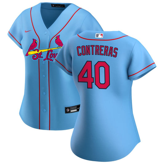 Willson Contreras St. Louis Cardinals Nike Women's Alternate Replica Jersey - Blue