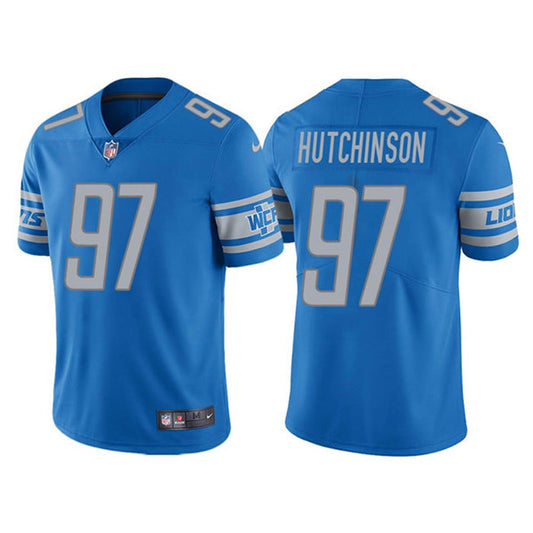 Youth Detroit Lions Aidan Hutchison Vapor Jersey - Blue