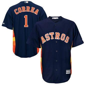 Youth Houston Astros Carlos Correa Cool Base Replica Jersey Navy