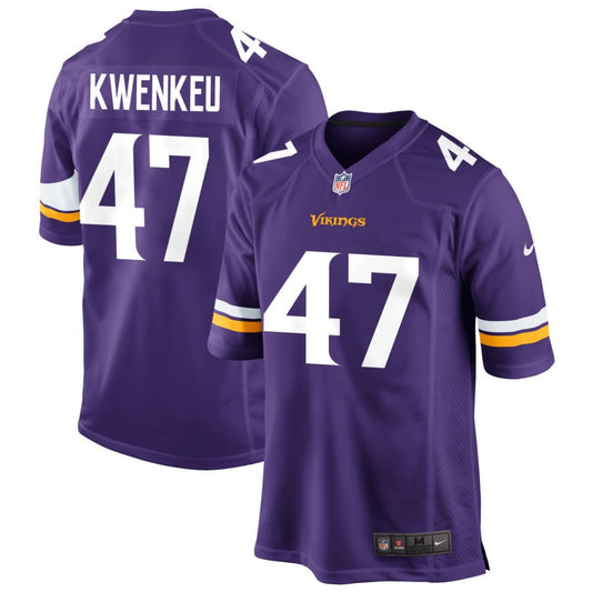 William Kwenkeu Minnesota Vikings Nike Game Jersey - Purple