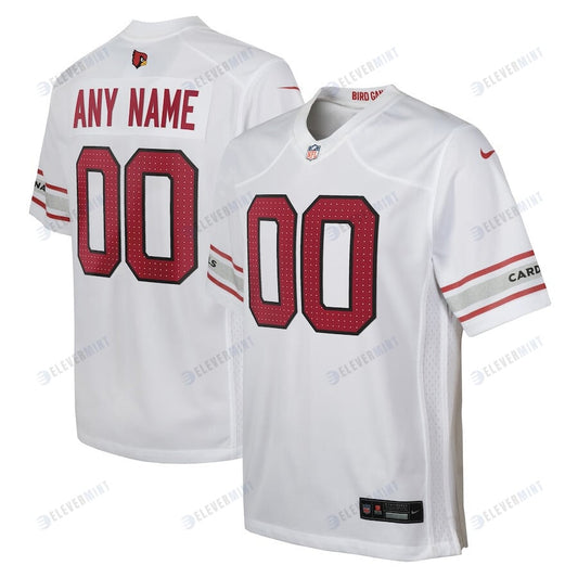 Arizona Cardinals Custom YOUTH Game Jersey - White