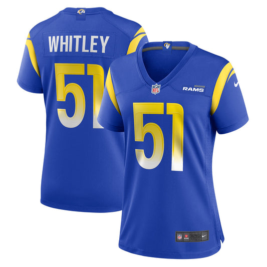 Benton Whitley Los Angeles Rams Nike Women's Game Player Jersey - Royal