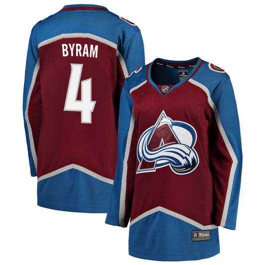 Bowen Byram Colorado Avalanche Fanatics Branded Women's Home 2022 Stanley Cup Champions Breakaway Jersey - Burgundy