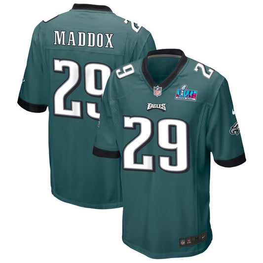 Avonte Maddox Philadelphia Eagles Nike Super Bowl LVII Game Jersey - Midnight Green