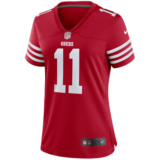 Women's Brandon Aiyuk Nike 49ers Game Player Jersey - Red