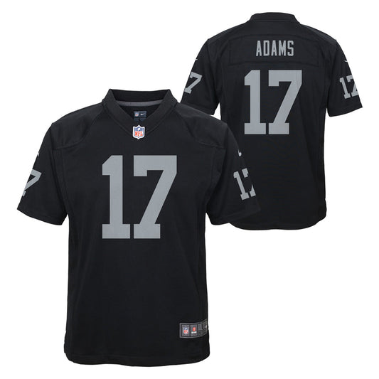 Youth Las Vegas Raiders Davante Adams Black Game Jersey