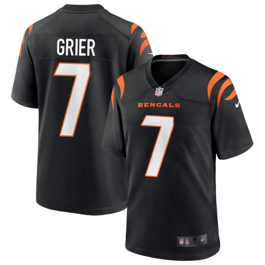 Will Grier Cincinnati Bengals Nike Youth Logo Game Jersey - Black