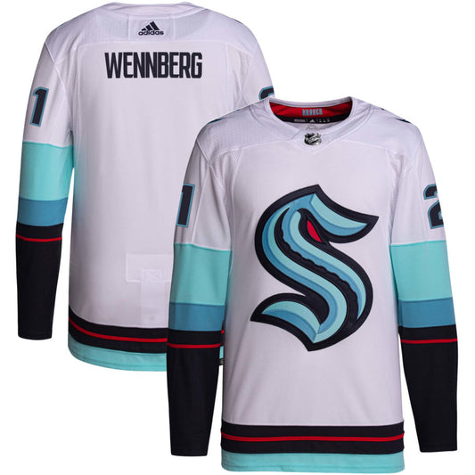 Alexander Wennberg Seattle Kraken adidas Away Primegreen Authentic Jersey - White