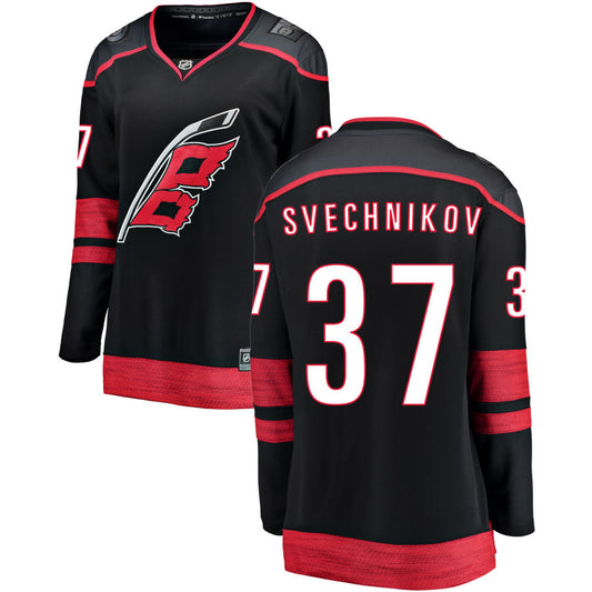 Andrei Svechnikov Carolina Hurricanes Fanatics Branded Women's Alternate Breakaway Jersey - Black