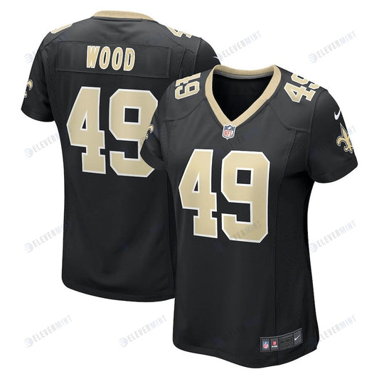 Zach Wood 49 New Orleans Saints Women's Game Jersey - Black