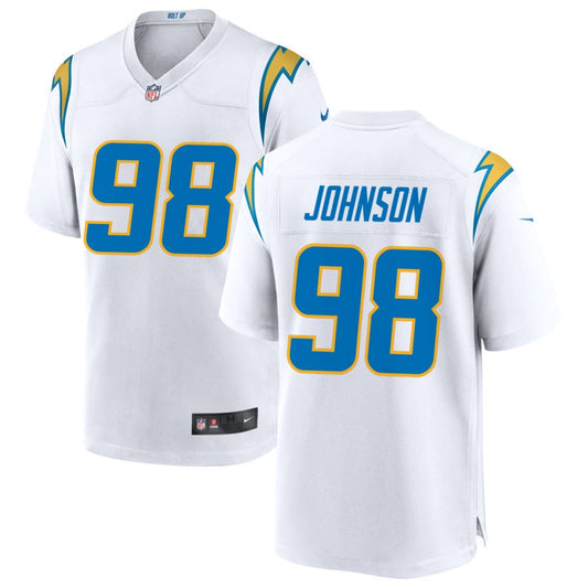 Austin Johnson Los Angeles Chargers Nike Game Jersey - White