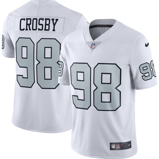 Youth Las Vegas Raiders Maxx Crosby Vapor Jersey - White